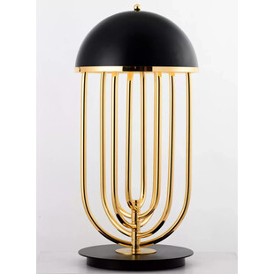 Lampa Stołowa Glamour Dolce Vita Czarno-Złota | Step Into Design