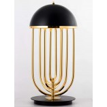 Lampa Stołowa Glamour Dolce Vita Czarno-Złota | Step Into Design