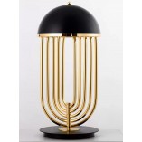 Lampa Stołowa Glamour Dolce Vita Czarno-Złota | Step Into Design