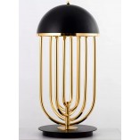 Lampa Stołowa Glamour Dolce Vita Czarno-Złota | Step Into Design