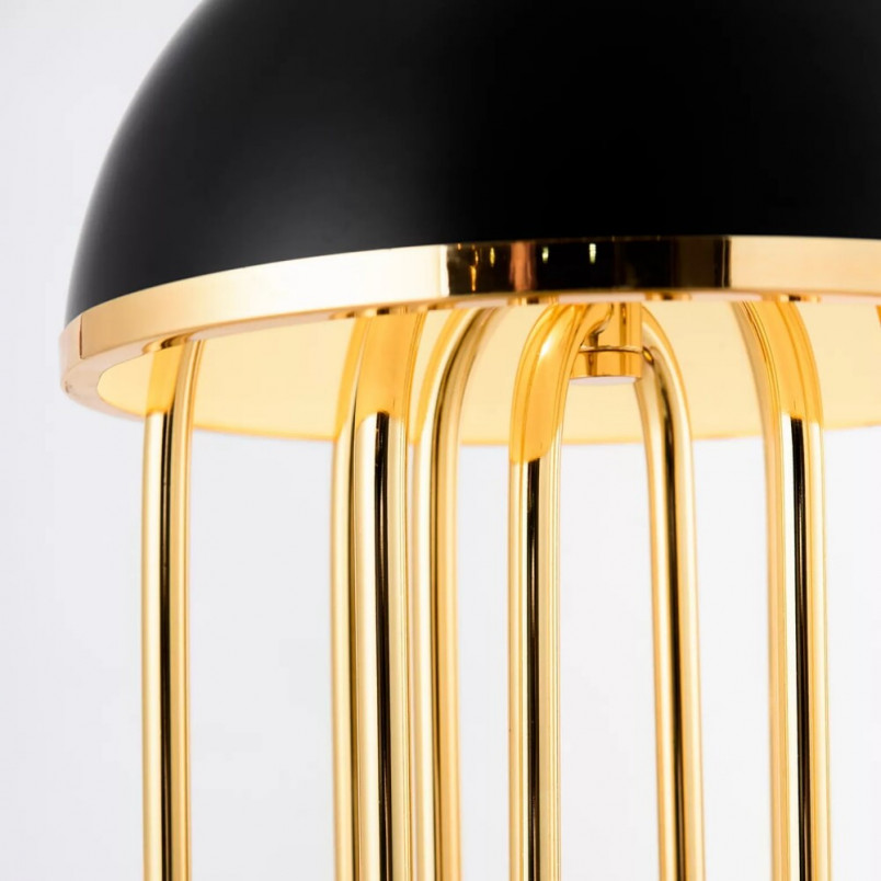 Lampa Stołowa Glamour Dolce Vita Czarno-Złota | Step Into Design