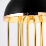 Lampa Stołowa Glamour Dolce Vita Czarno-Złota | Step Into Design