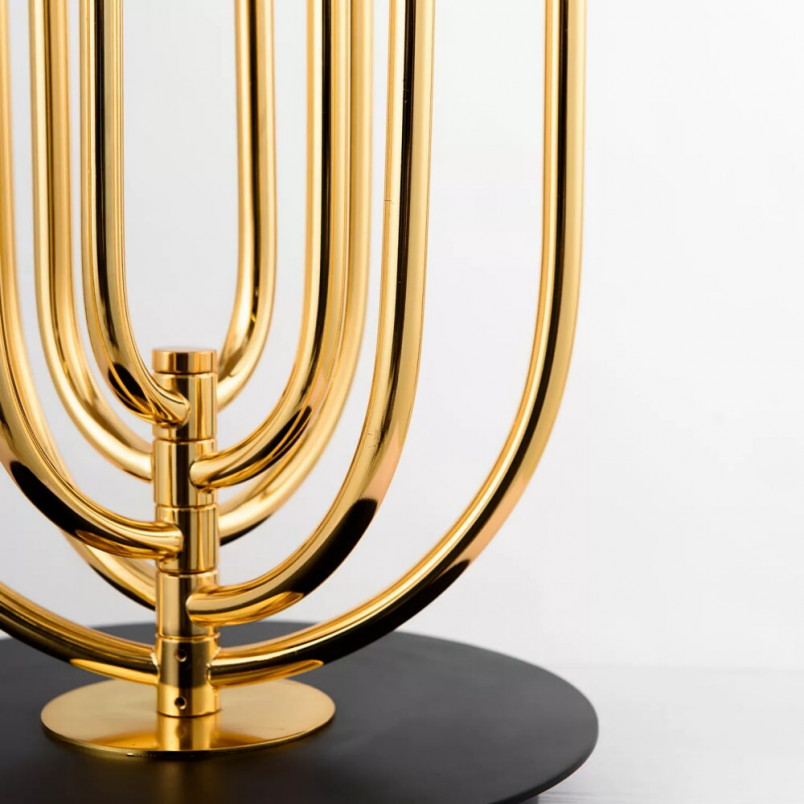 Lampa Stołowa Glamour Dolce Vita Czarno-Złota | Step Into Design