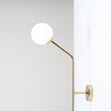 Kinkiet Aldex Pure Gold: 2 szklane kule - Luksus i styl