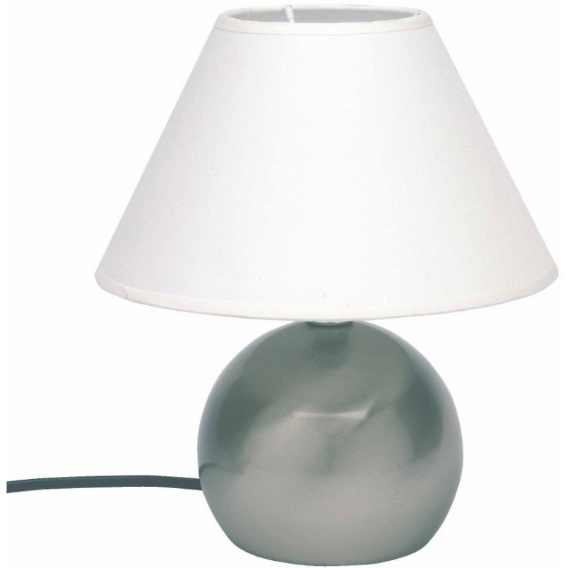Lampa stołowa Tarifa - biała, chrom - Brilliant | Kup online