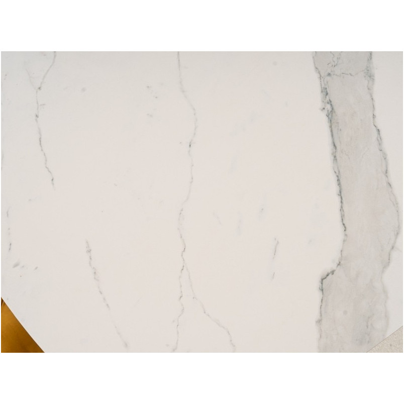 Stół rozkładany Armani Signal | Biały marmur, 160x90cm