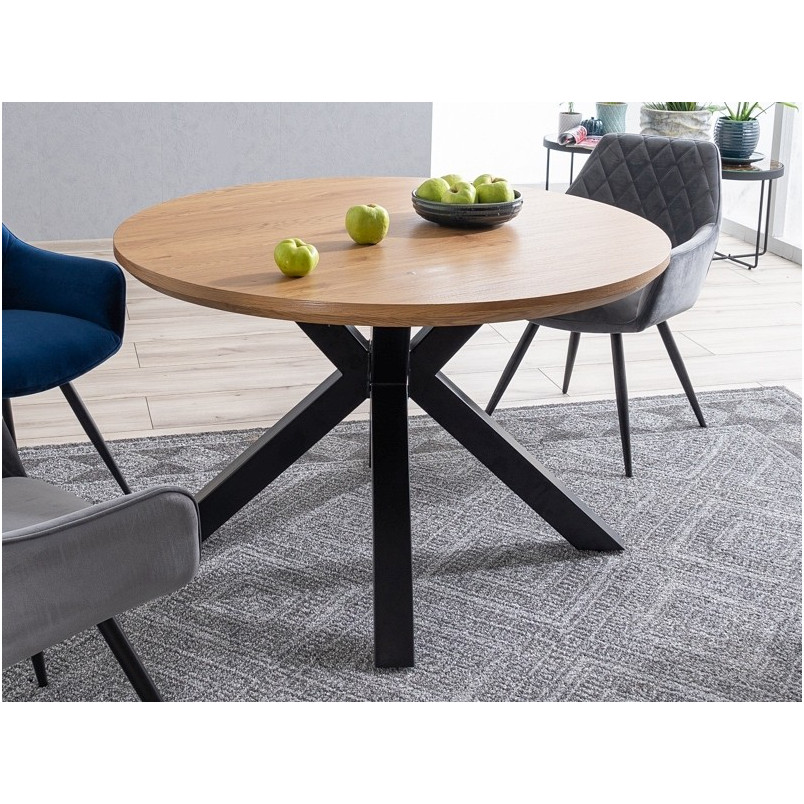 Stół okrągły loft Ritmo 120cm Signal - Stylowy design