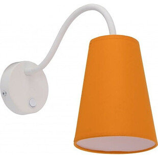 Kinkiet z abażurem i ruchomym ramieniem Wire Colour Pomarańczowy marki TK Lighting