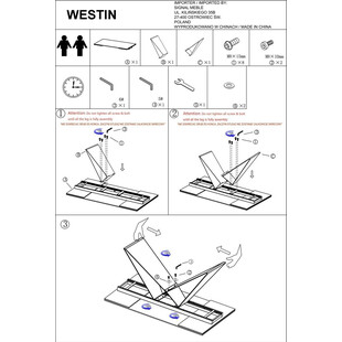 Stół rozkładany szklany Westin 160x90cm czarny Signal - Kup teraz!