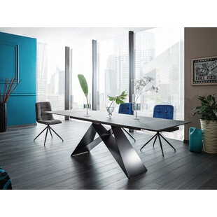 Stół rozkładany szklany Westin 160x90cm czarny Signal - Kup teraz!