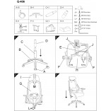 Fotel biurowy obrotowy Signal Q-406 czarny - Komfort i ergonomia