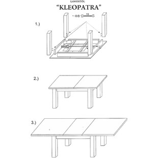 Ławostół rozkładany Kleopatra dąb sonoma | Signal Polska