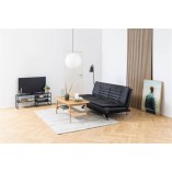 Stolik RTV Industrialny Actona Seaford 120cm | Czarny