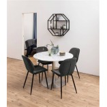 Półka ścienna industrialna Actona Seaford Octagon | Czarna