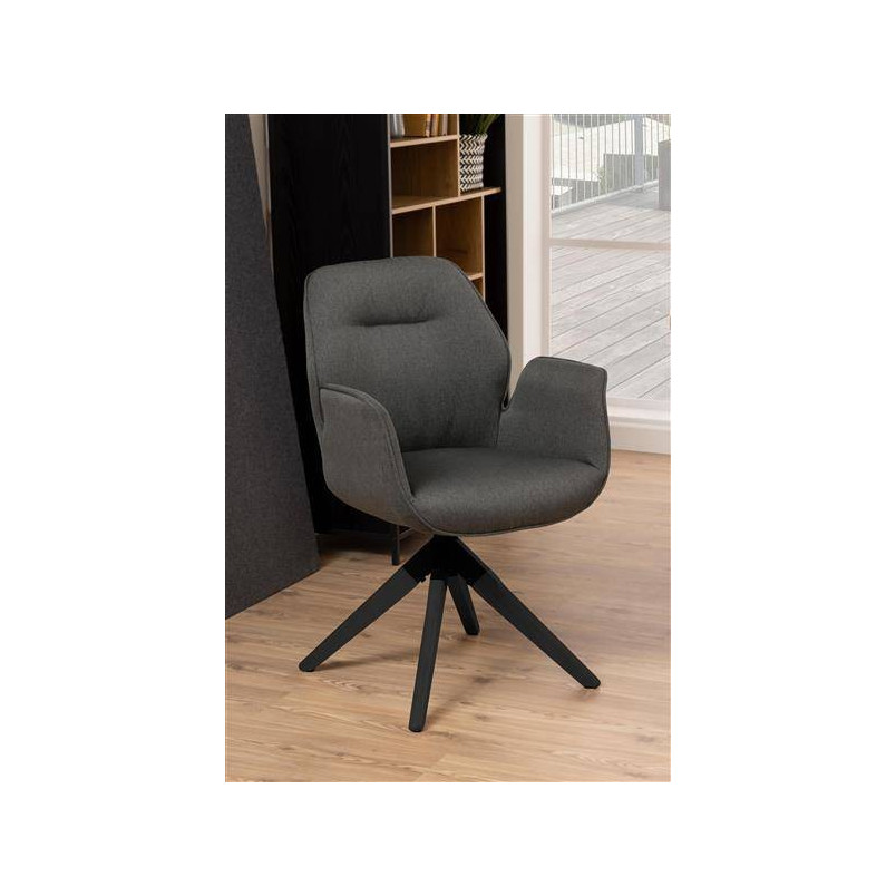 Krzesło obrotowe Actona Aura - Szare, Skandynawski Design
