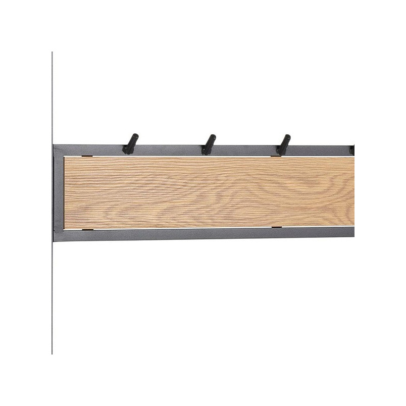 Regał industrialny Actona Seaford 77cm - Półki i wieszak