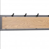 Regał industrialny Actona Seaford 77cm - Półki i wieszak