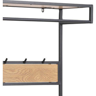 Regał industrialny Actona Seaford 77cm - Półki i wieszak
