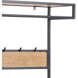 Regał industrialny Actona Seaford 77cm - Półki i wieszak