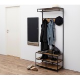 Regał industrialny Actona Seaford 77cm - Półki i wieszak