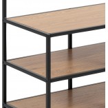 Regał industrialny Actona Seaford 77cm - Półki i wieszak