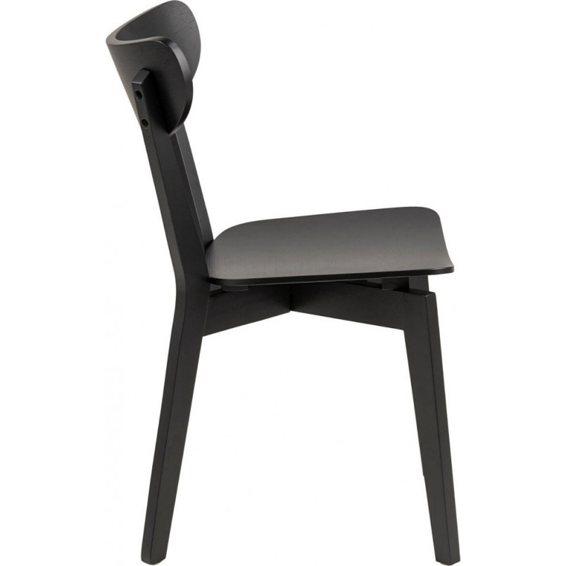 Krzesło drewniane Roxby czarne Actona - Stylowy design