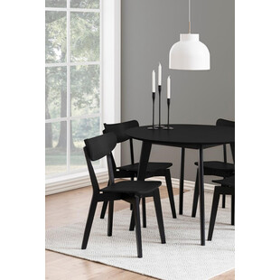 Krzesło drewniane Roxby czarne Actona - Stylowy design