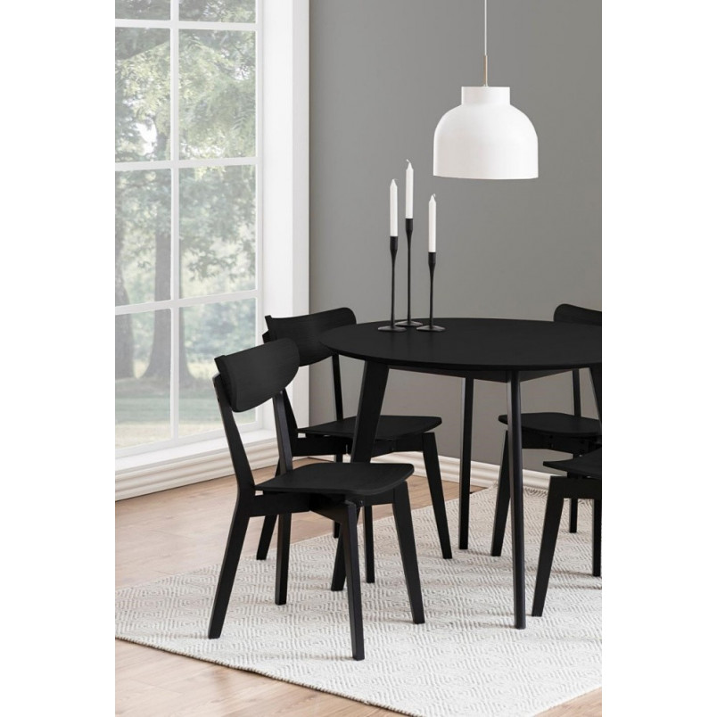Krzesło drewniane Roxby czarne Actona - Stylowy design