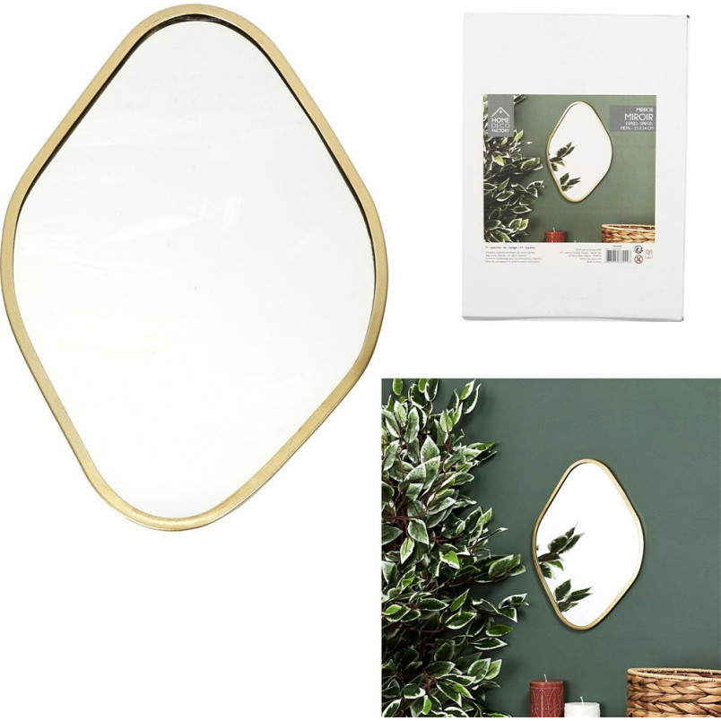 Lustro glamour Arcilla złote Intesi - Elegancki dodatek do domu