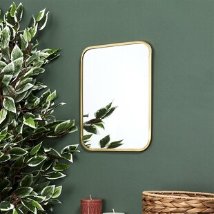 Lustro glamour Arcilla Square złote Intesi | Elegancki design