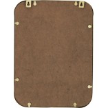 Lustro glamour Arcilla Square złote Intesi | Elegancki design