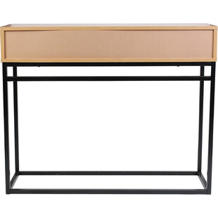 Konsola loft Abbott | Intesi - 100x35cm, dąb/czarny