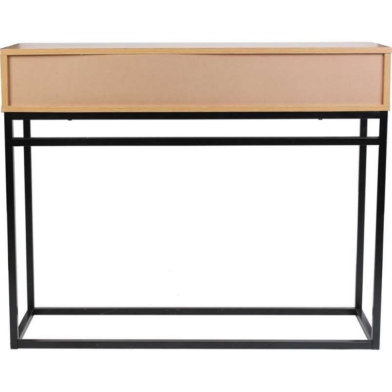 Konsola loft Abbott | Intesi - 100x35cm, dąb/czarny