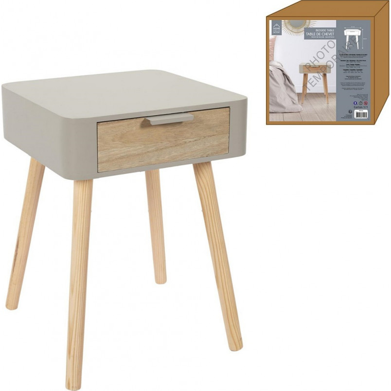 Szafka nocna Padano 35cm szara Intesi | Skandynawski design