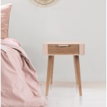 Szafka nocna Padano, różowa, 35cm - Intesi | Skandynawski design