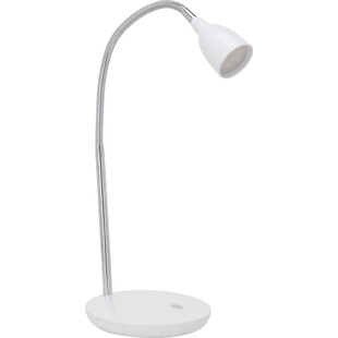 Lampa biurkowa nowoczesna Anthony Led Satynowy Chrom/Biała marki Brilliant
