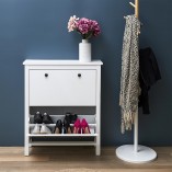 Szafka na buty biała 78cm Intesi Meubl - Porządek w przedpokoju!