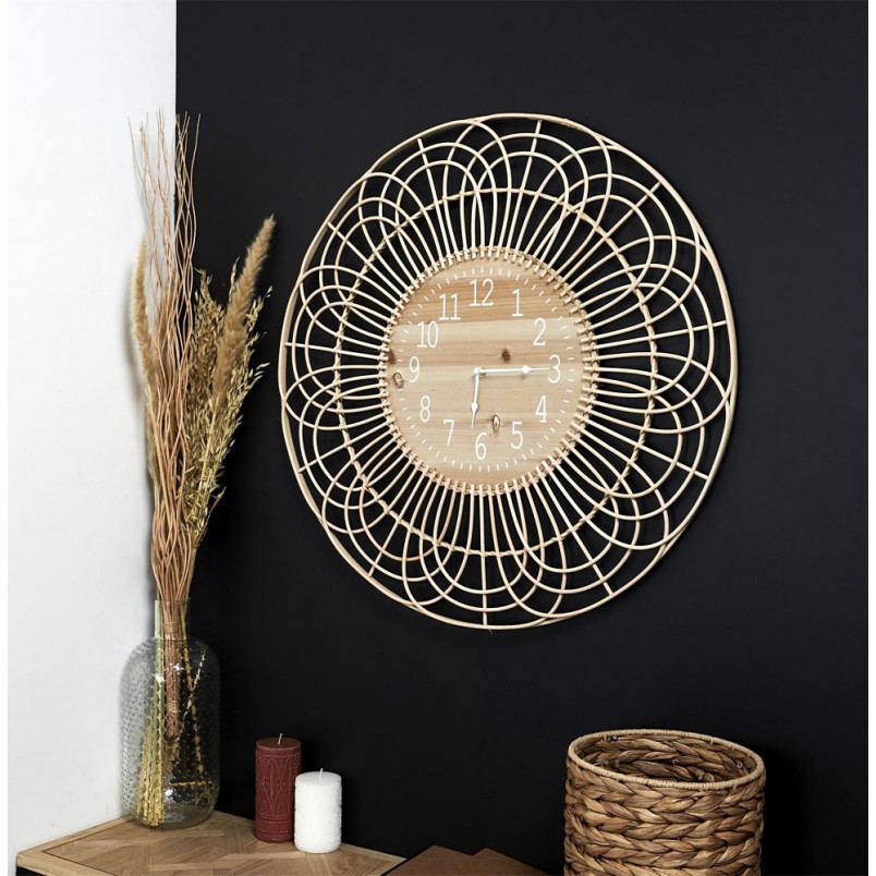 Zegar Boho Mauu | Intesi - Naturalne Drewno | Kup Teraz!
