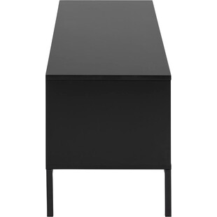 Szafka RTV Actona Seaford 140cm Czarna | Salon w Stylu Industrialnym