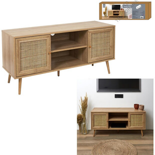 Szafka RTV Boho Bali 115cm Intesi - Naturalny Design