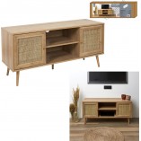 Szafka RTV Boho Bali 115cm Intesi - Naturalny Design
