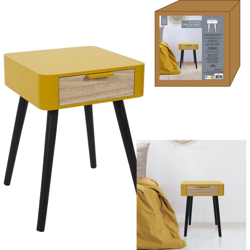 Szafka nocna Padano 35cm żółta Intesi - Nowoczesny design