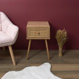 Szafka nocna boho Bali Intesi | 39cm | Styl i funkcjonalność