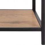Regał Actona Seaford 14 | Dąb/Czarny | 135cm