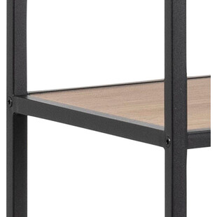 Regał Actona Seaford 14 | Dąb/Czarny | 135cm