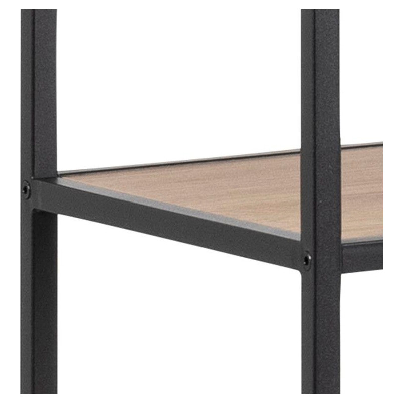 Regał Actona Seaford 14 | Dąb/Czarny | 135cm