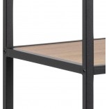 Regał Actona Seaford 14 | Dąb/Czarny | 135cm