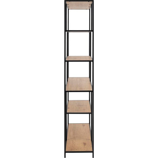 Regał Actona Seaford 14 | Dąb/Czarny | 135cm