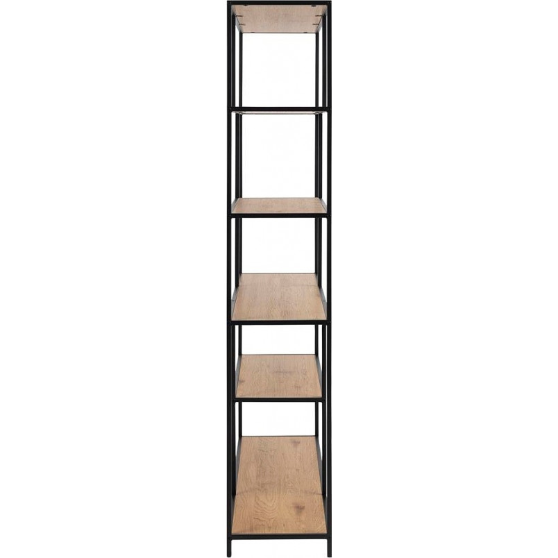 Regał Actona Seaford 14 | Dąb/Czarny | 135cm