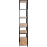 Regał Actona Seaford 14 | Dąb/Czarny | 135cm